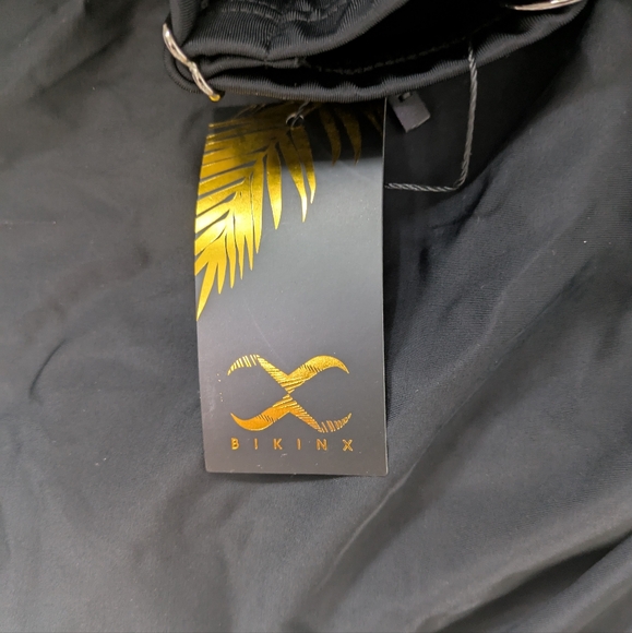 Bikinx Women Black Blouson Tankini Tank Top & Bottom Loose Fit Swimsuit Sz XL 14 - Picture 9 of 11